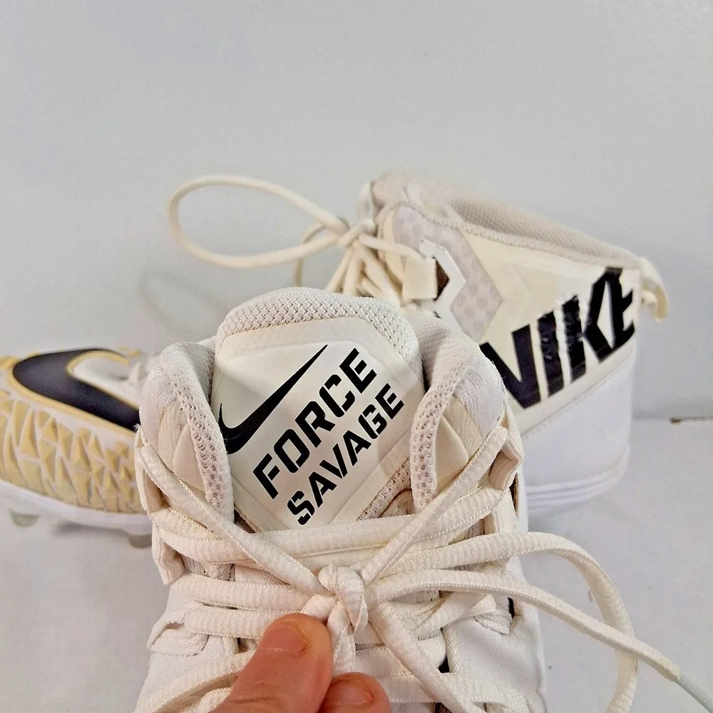 Men's‎ Nike Force Savage Pro TD Football White/black-White Us Size:13.5 preowned